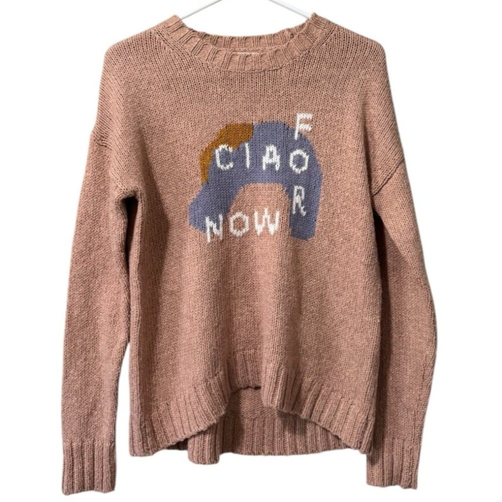 Madewell Women Chiao For Now Sweater Size Small Preppy Modern Designer City
